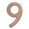 Architectural Mailboxes Brass 5 inch Floating House Number Antique Copper 9 3585AC-9